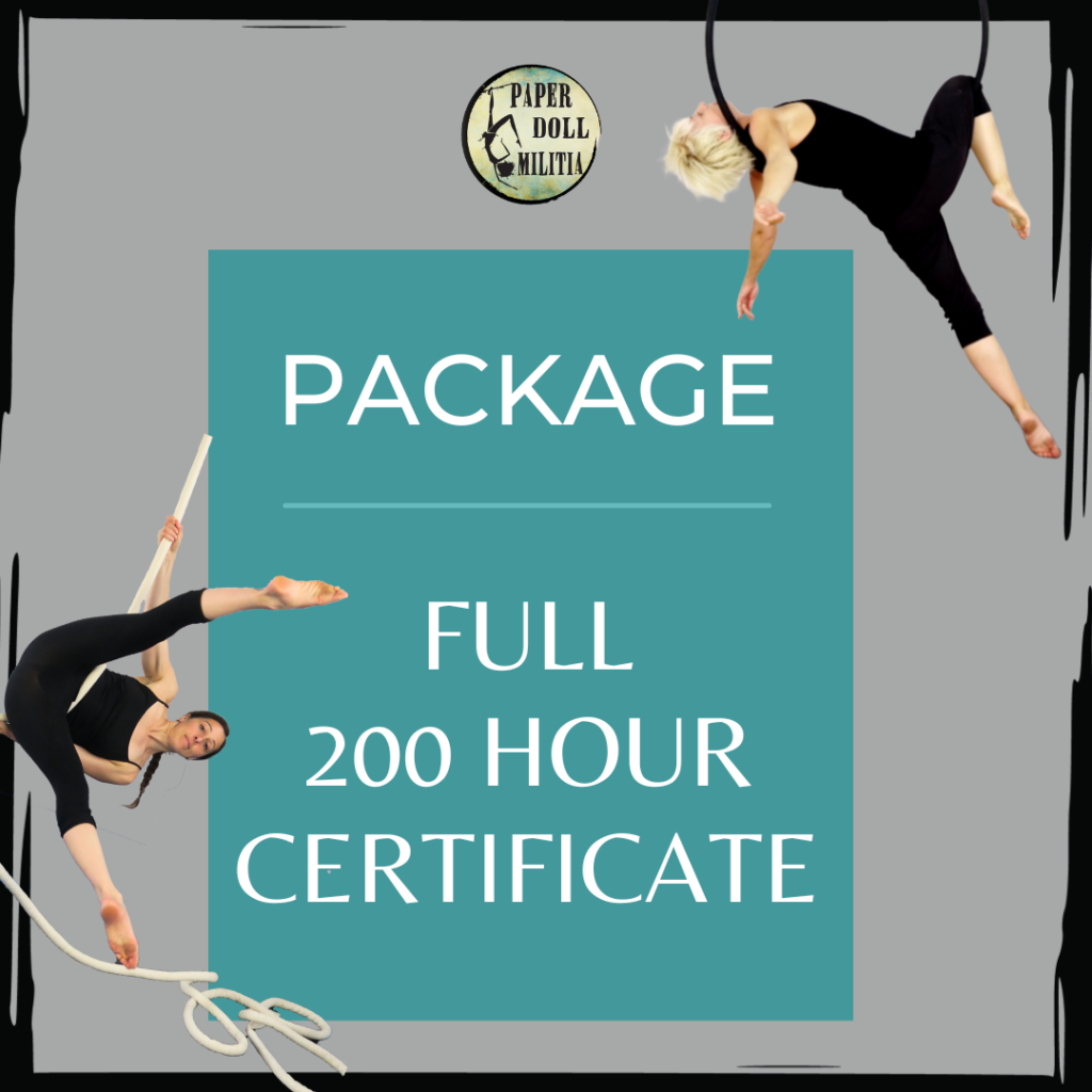 200 Hour Full Certificate Paper Doll Militia